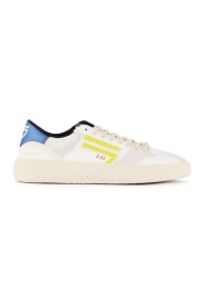Sneaker Puraai Lime in pelle vegana bianca, gialla e blu