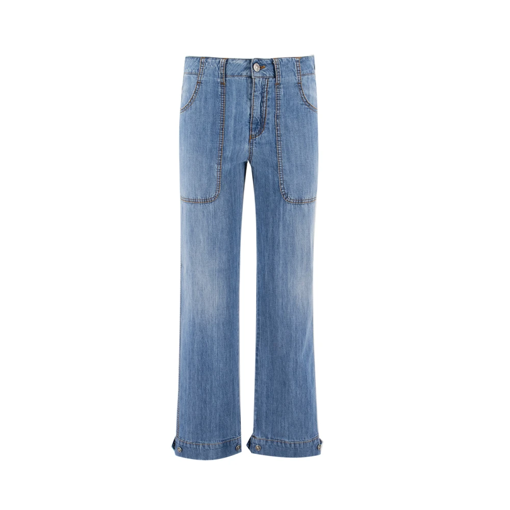 Ermanno Scervino Wide Jeans Blue Dames