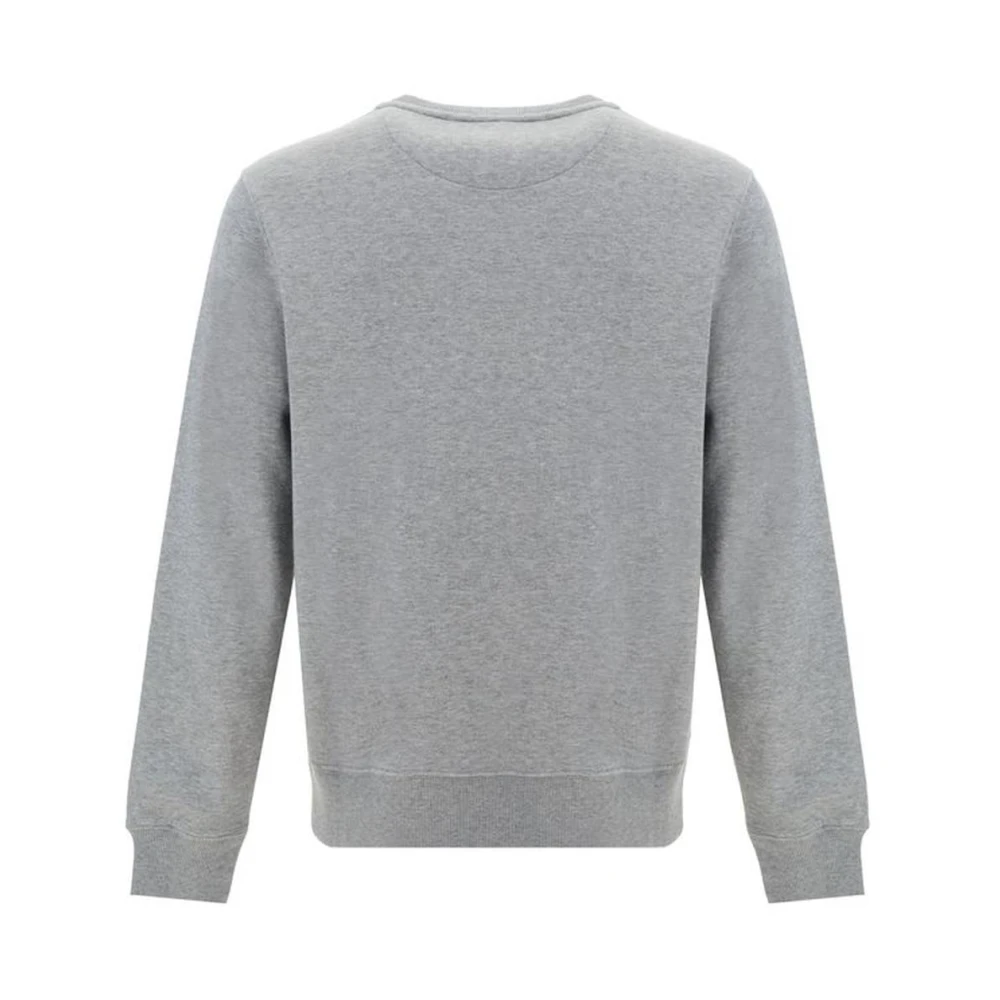 Valentino Monogram Katoenen Sweatshirt met Geribbelde Details Gray Heren