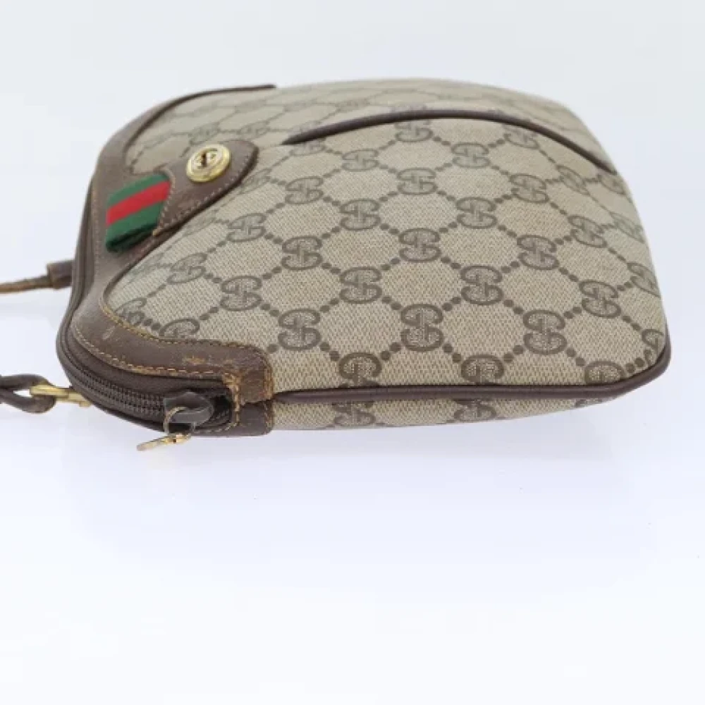 Gucci Vintage Pre-owned Leather shoulder-bags Beige Dames
