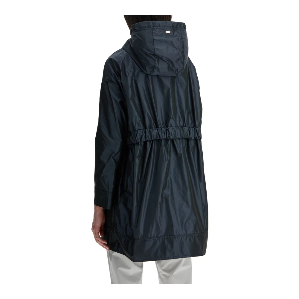 Herno Waterdichte technische taffeta parka met capuchon Blue Dames