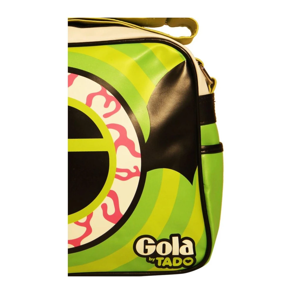 Gola Groene Stoffen Handtas met Logo Print Green Dames