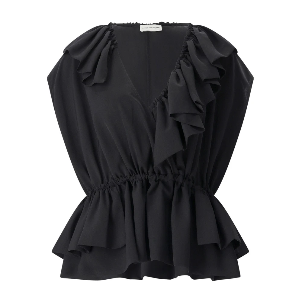 Dries Van Noten Women's Black Blouses, Xs, Blouses