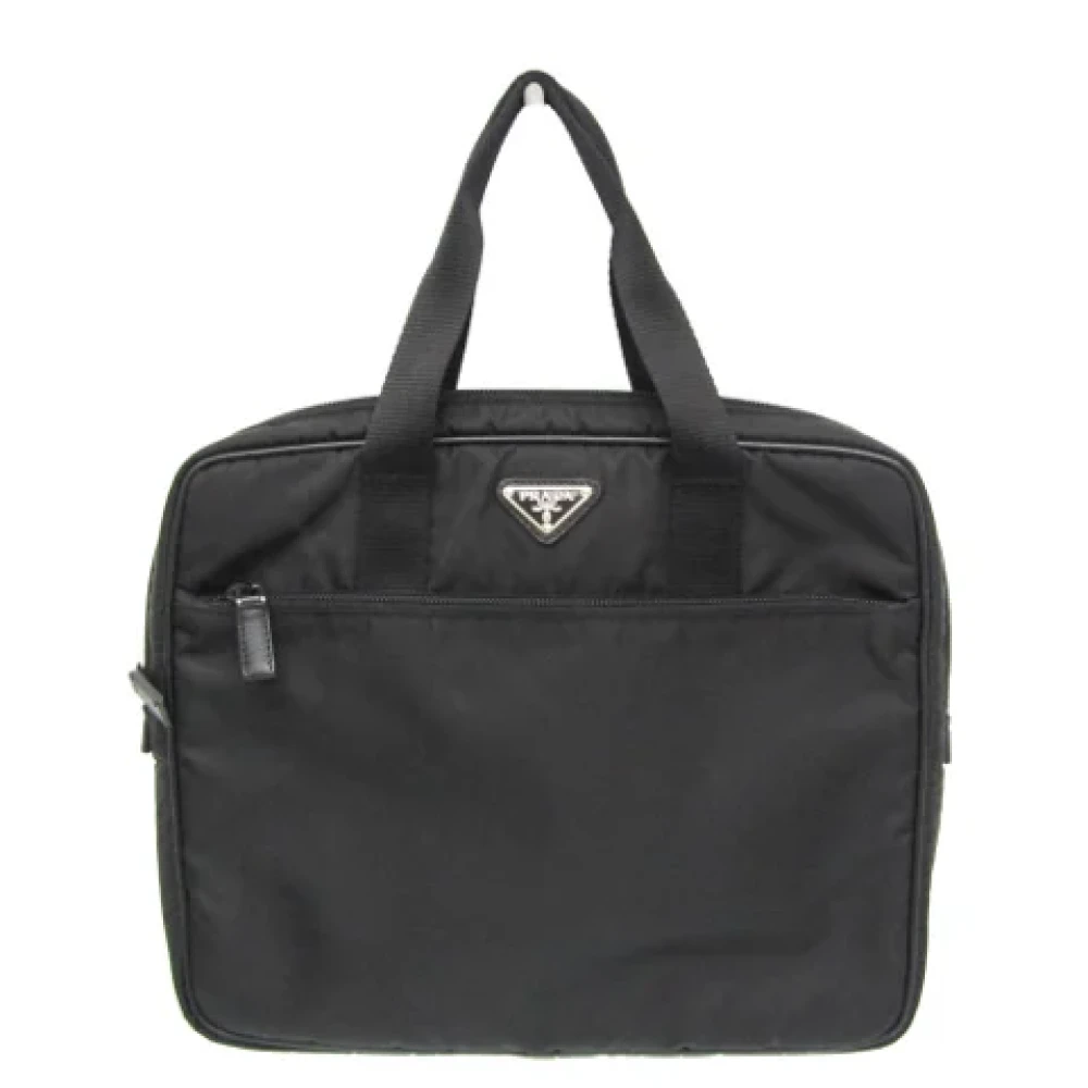 Prada Vintage Pre-owned Leather prada-bags Black Dames