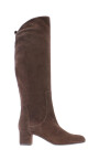botte-haute-en-daim-marron