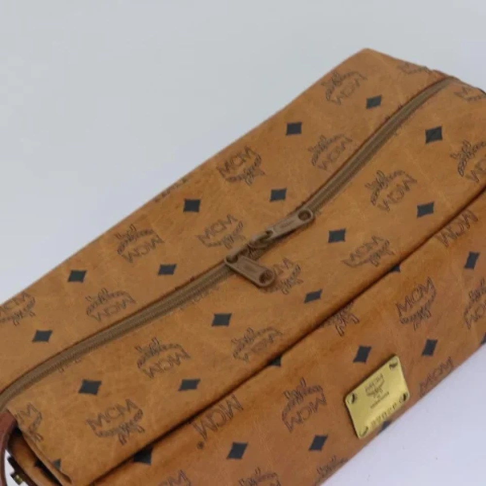 MCM Pre-owned Leather handbags Brown Dames