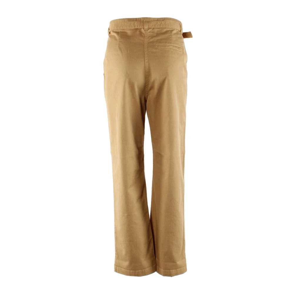 pinko Beige Chino Broek met Riem Beige Dames