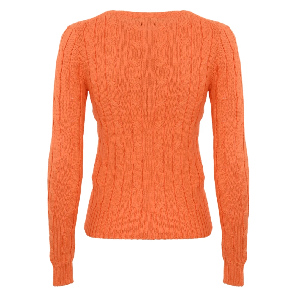 Polo Ralph Lauren Oranje Kabeltrui Orange Dames