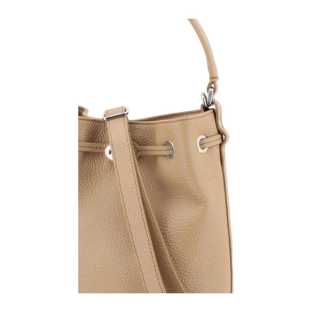 Zanellato Monogram Bucket Tas met Trekkoordsluiting Beige Dames