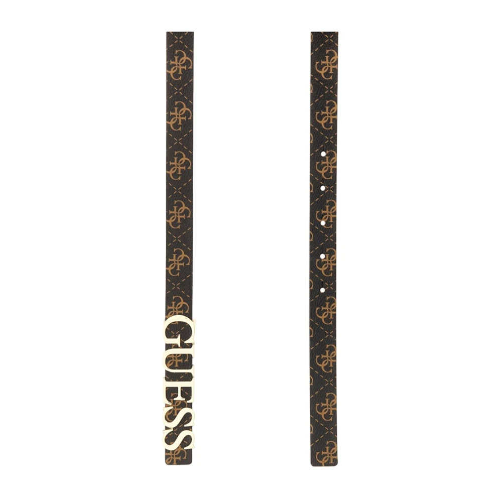 Guess Bruine Synthetische Damesriem Brown Dames
