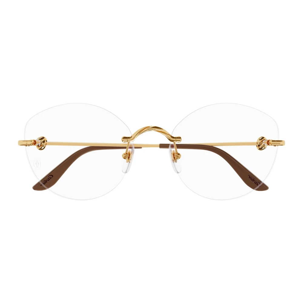 Cartier Women's Yellow Glasses, 56 Mm, Eyeglasses
