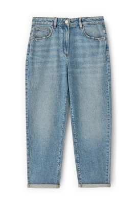 Boyfriend Jeans med uppvik