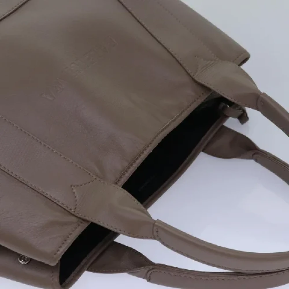 Balenciaga Vintage Pre-owned Leather handbags Gray Dames