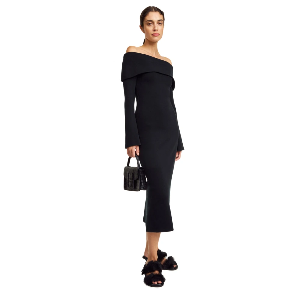 By Malene Birger Minimalistische Midi Jurk By Herenne Birger Black Dames
