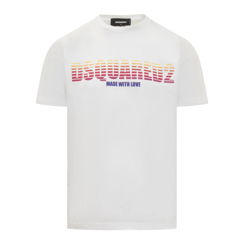 Dsquared2 Cool Fit Tee voor Mannen White Heren