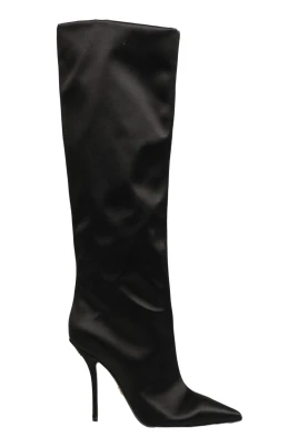 Satin Knee High Boots