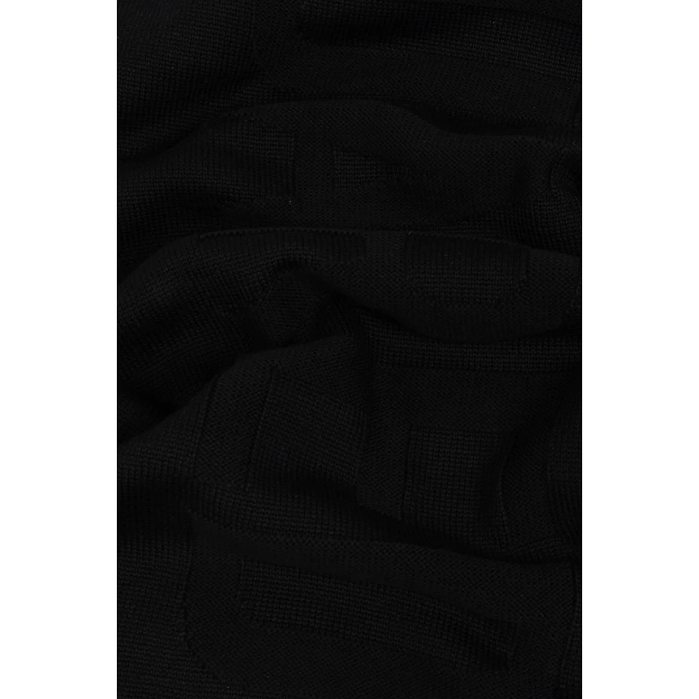 Dsquared2 Wollen sjaal met logo Black Heren