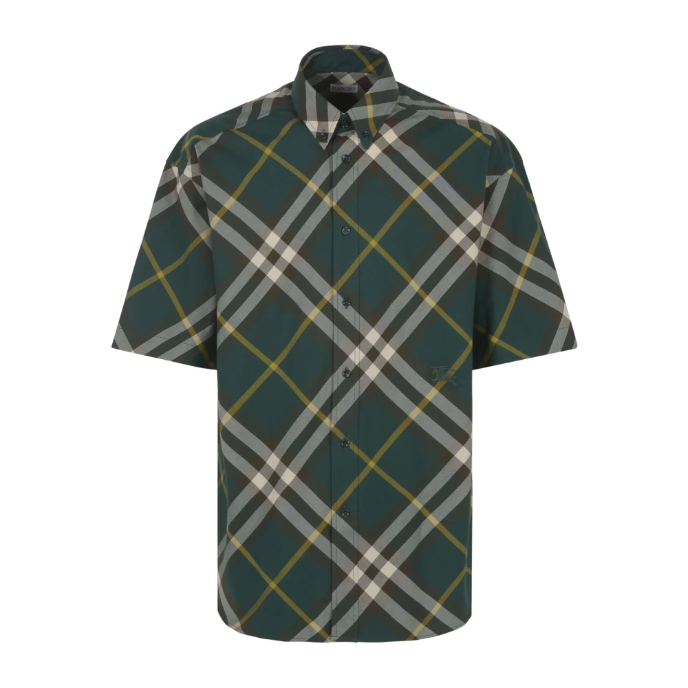 Burberry Ruiter Ridder Check Shirt Green Heren
