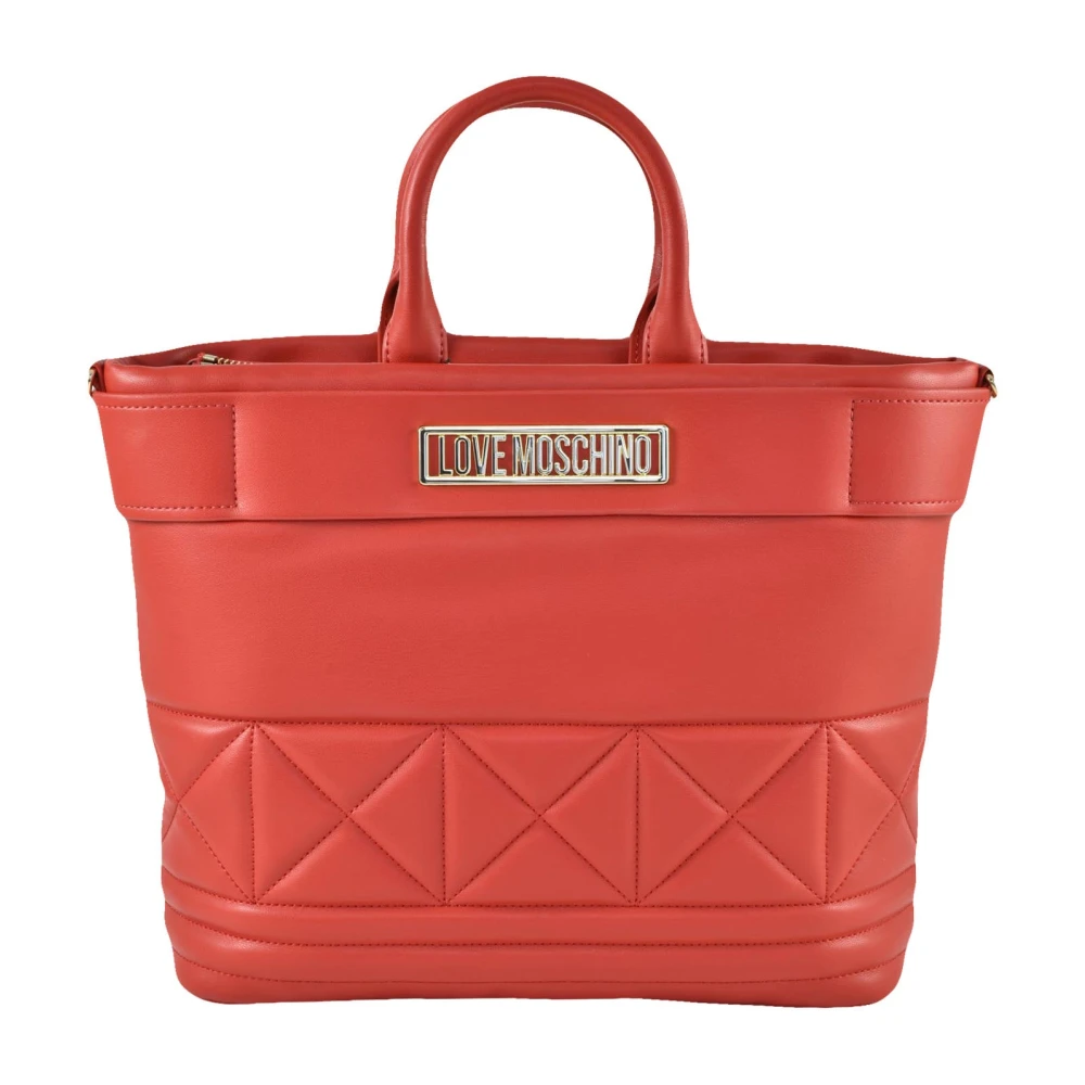 Love Moschino Stijlvolle PU-tas Red Dames