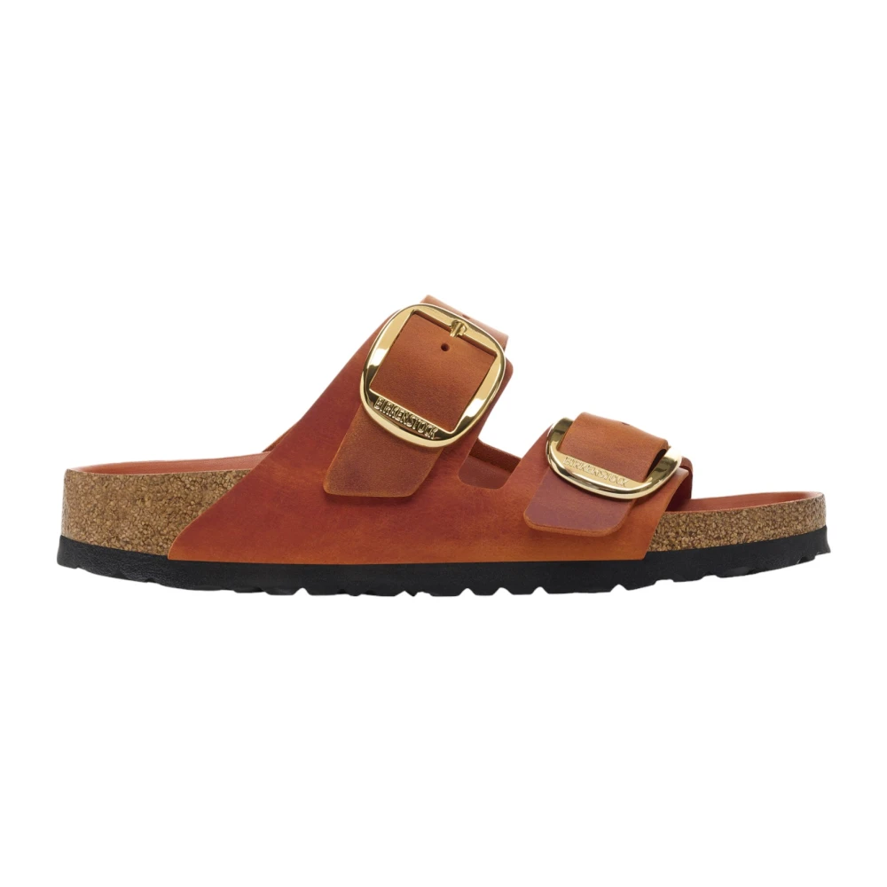 Birkenstock Women's Orange Sliders, 5 Uk, Arizona Big Buckle Sandals Narrow
