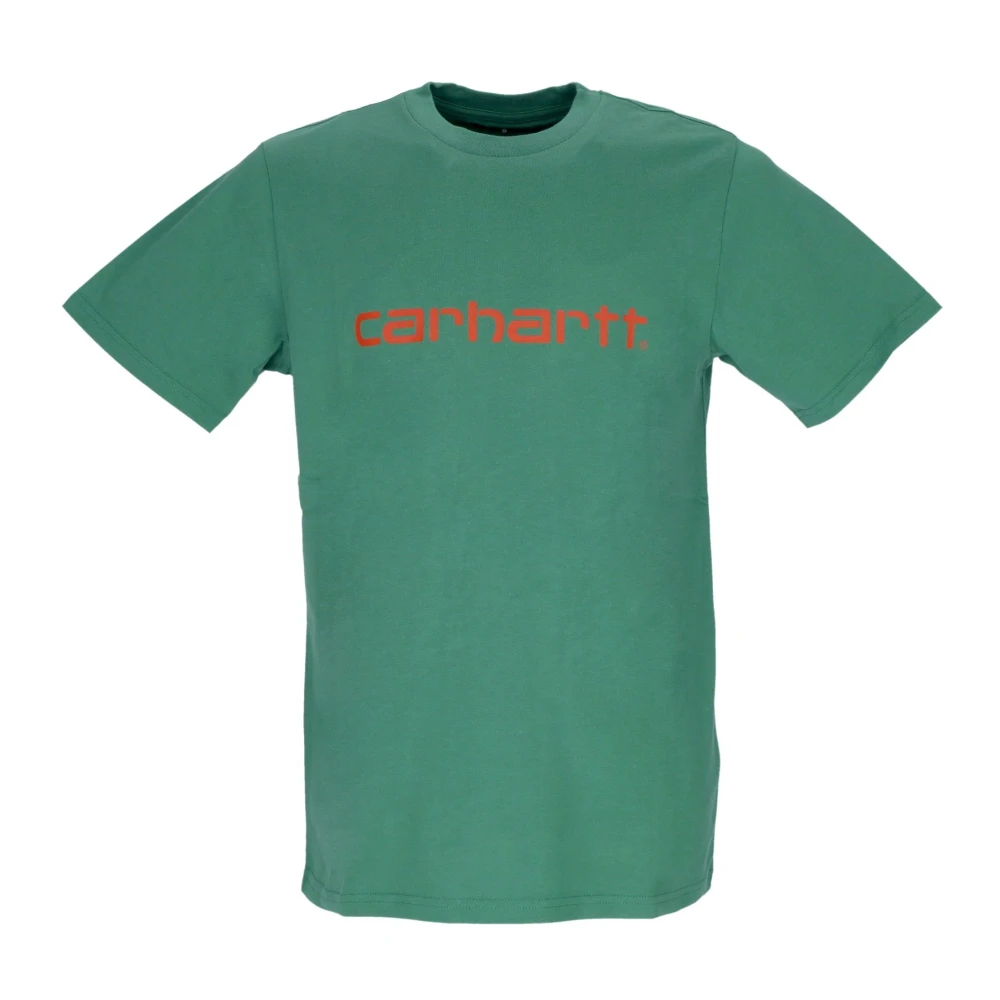 Carhartt WIP Script Tee Bonsai brick T-shirt Green Heren