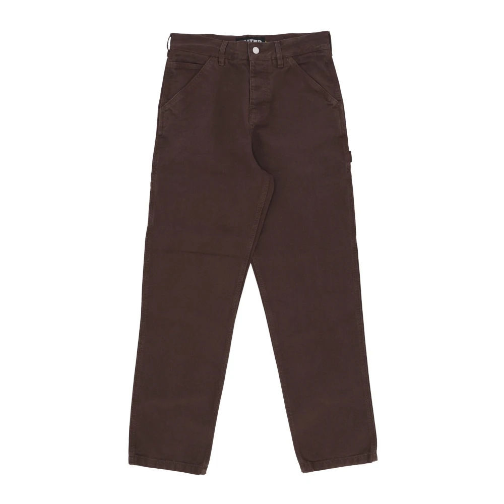 Iuter Bruine Timmerman Broek Katoenen Canvas Brown Heren