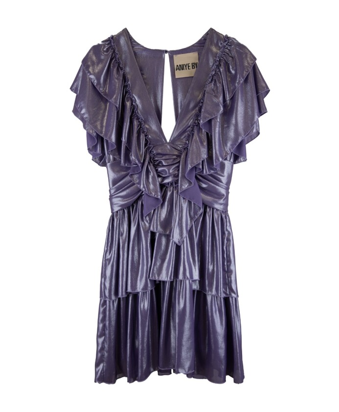 short-flared-dress-with-v-neck