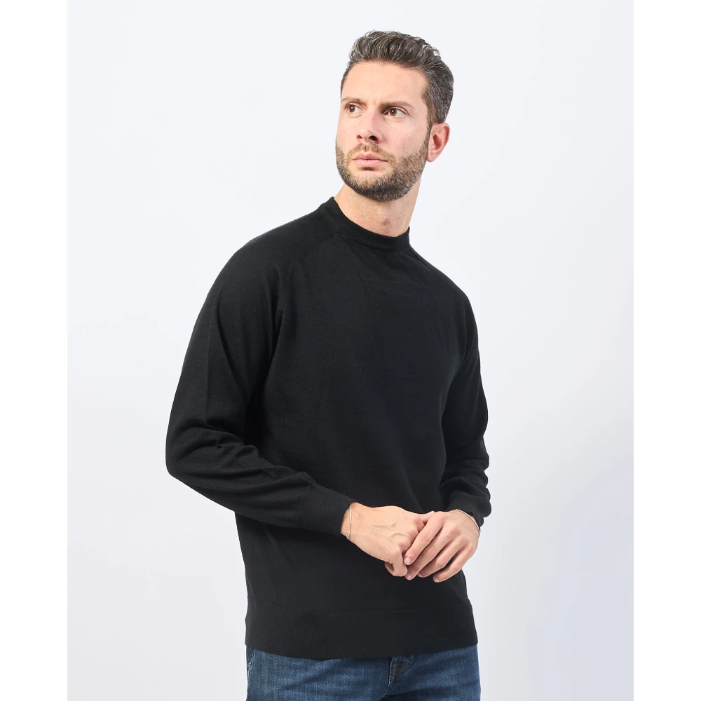 Richmond Zwarte Sweater met Logolabel Black Heren