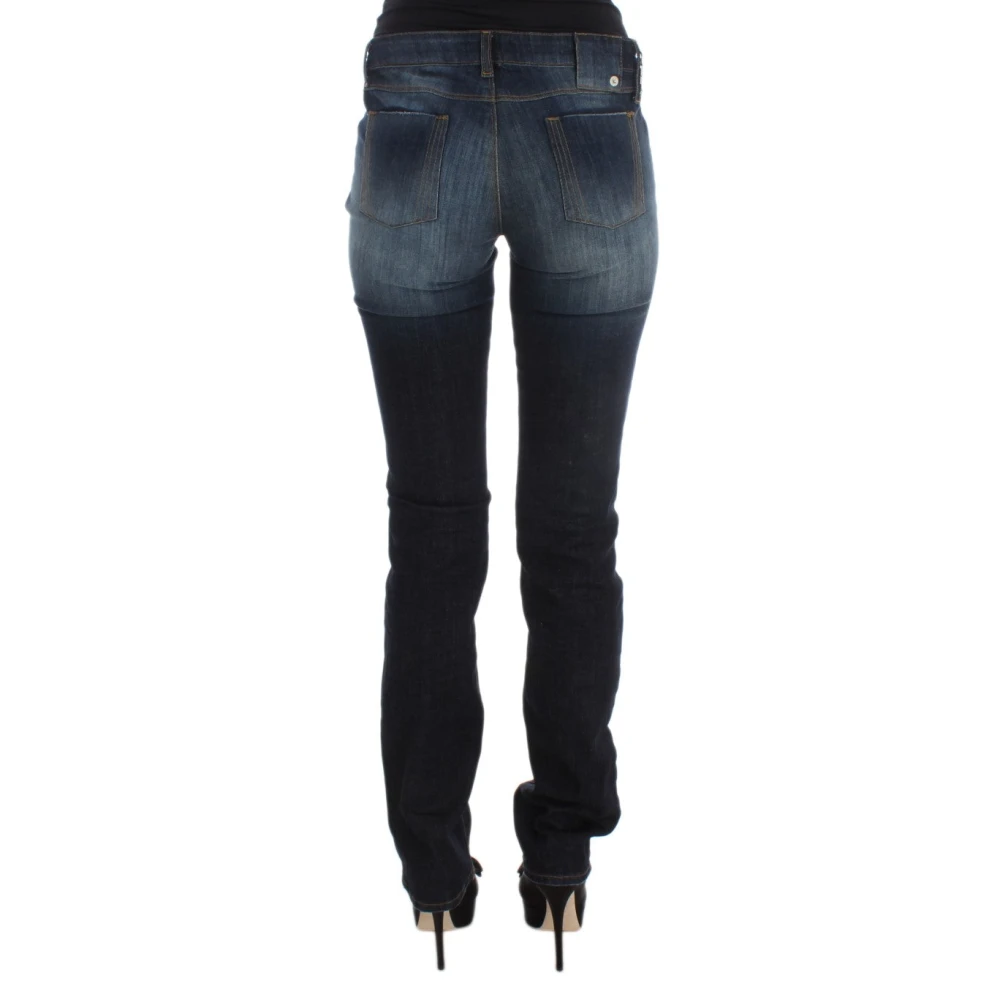Costume National Slim Fit Blauwe Designer Jeans Blue Dames