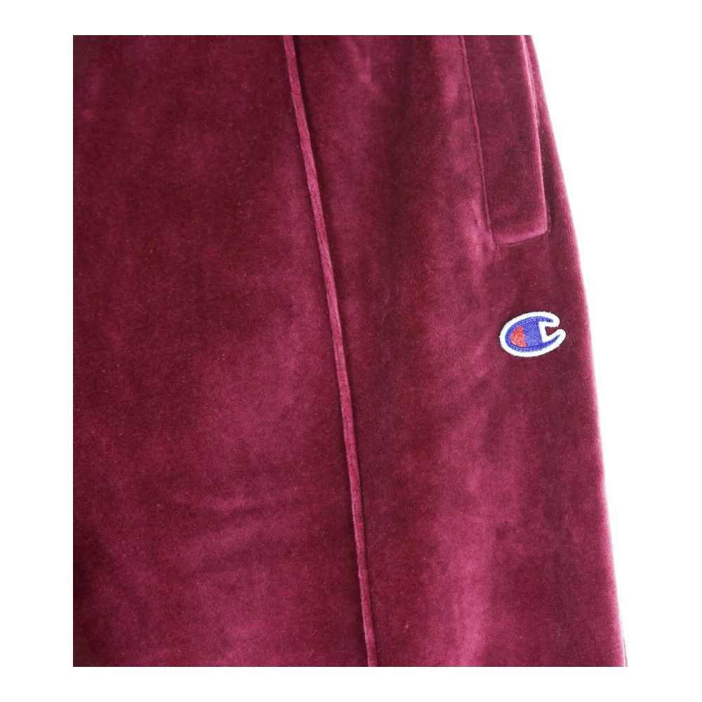 Champion Burgundy Straight Hem Broek Red Heren