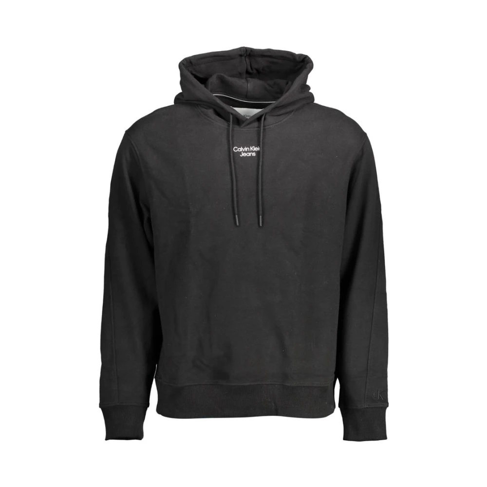 Calvin Klein Black Cotton Men Jumper - Male - Hoodies - Black - Xl - Sweatshirts & Hoodies
