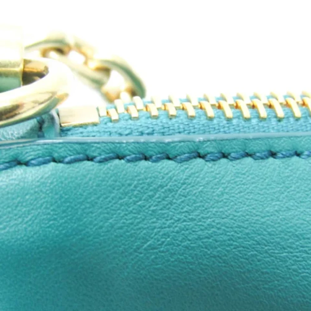 Miu Pre-owned Leather shoulder-bags Green Dames