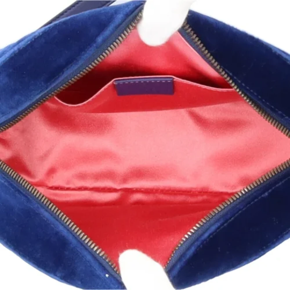 Gucci Vintage Pre-owned Suede gucci-bags Blue Dames