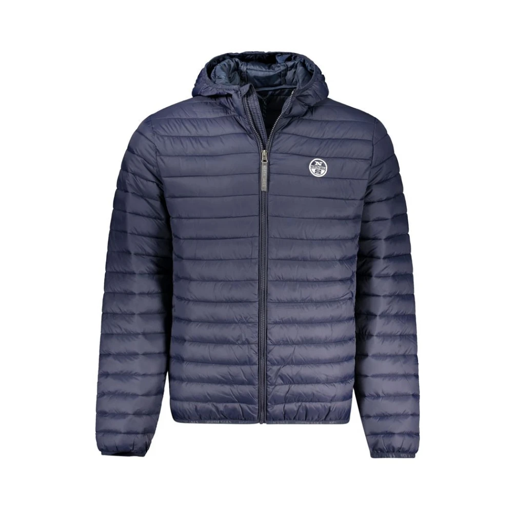 North Sails Men's Blue Winter Jackets, 2XL, Hooded Jacket With Zipper