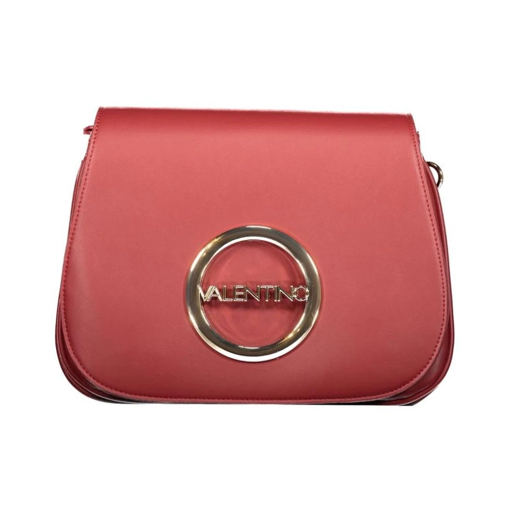 Valentino Women's Red Circle Logo Crossbody Vb2345 - Cross Body Bags - One Size - Bags