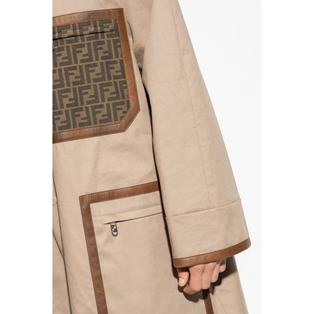 Fendi Omkeerbare jas Beige Heren