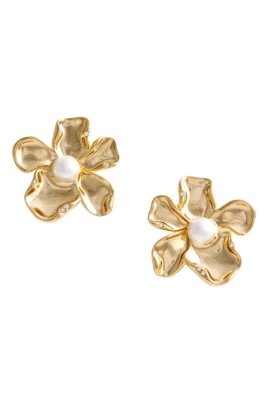 Pearl Flower Earrings