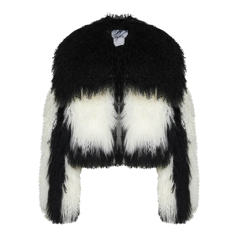 The Attico Multicolor Coats - Female - Faux Fur & Shearling Jackets - Xs - Jackets