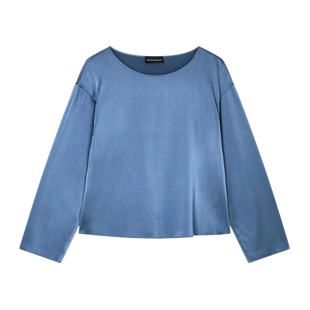 Emporio Armani Damen Blau Blusen & Hemden, Xsgröße: