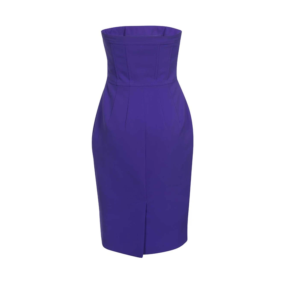 Moschino Strapless Korsetjurk Blue Dames