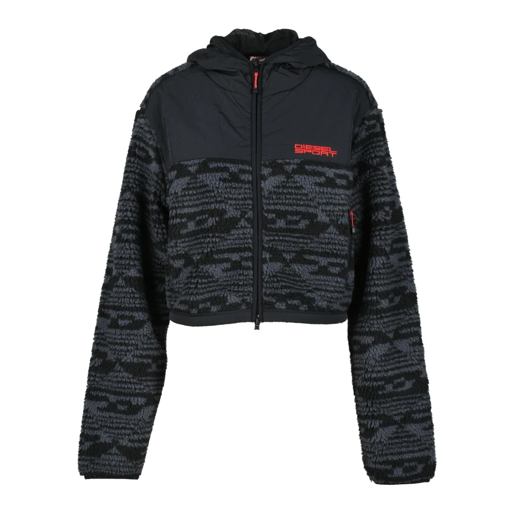 Diesel Sportjas 100% Polyester Black Dames