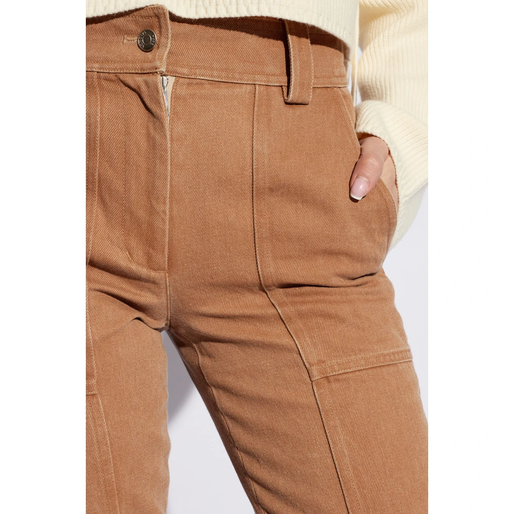 Yves Salomon High-waisted jeans Brown Dames