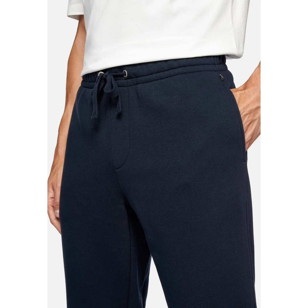 Boggi Milano Katoen Gemengde Sweater Broek White Heren