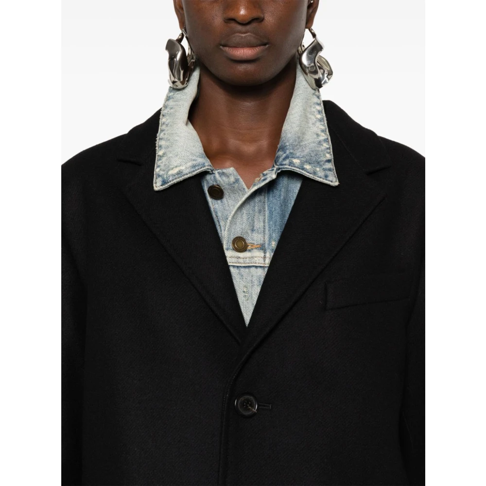 Dsquared2 Zwarte Jas Black Dames