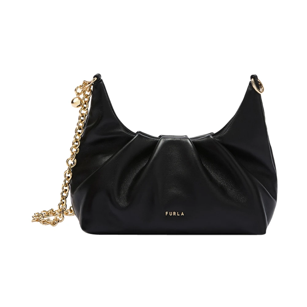 Furla Delia Mini Shoulder Bag Femme Sacs Noir  