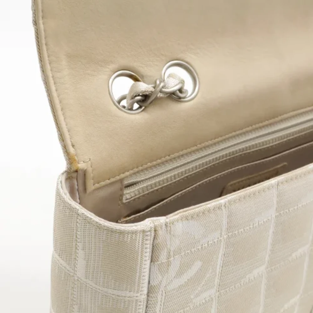Chanel Vintage Pre-owned Canvas crossbody-bags Beige Dames