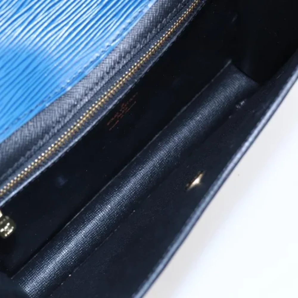 Louis Vuitton Vintage Pre-owned Leather clutches Blue Dames