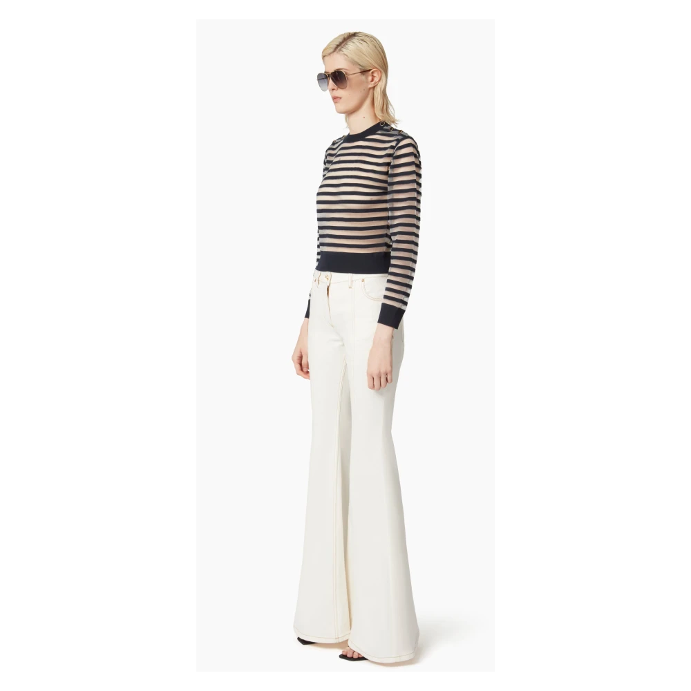 Nina Ricci Transparant Gestreept Blue Dames