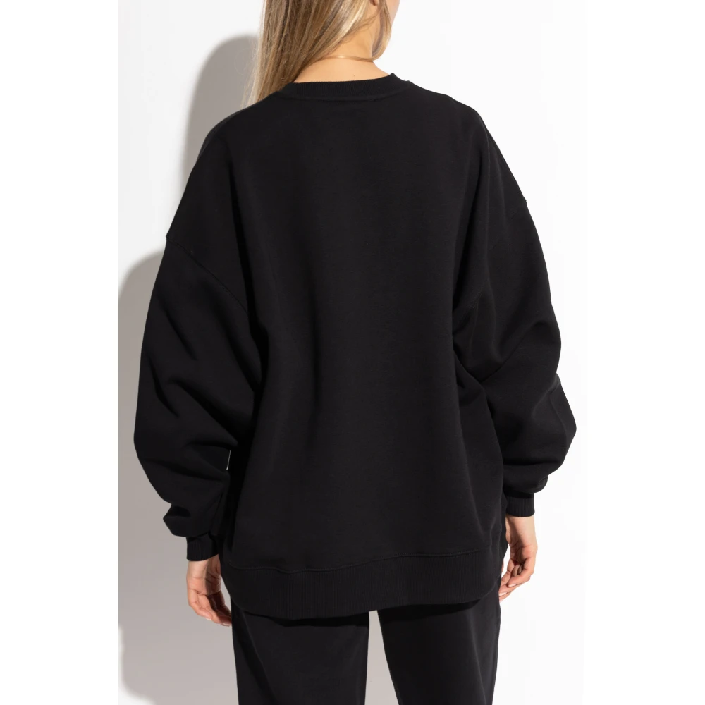 Rotate Birger Christensen Sweatshirt met logo Black Dames