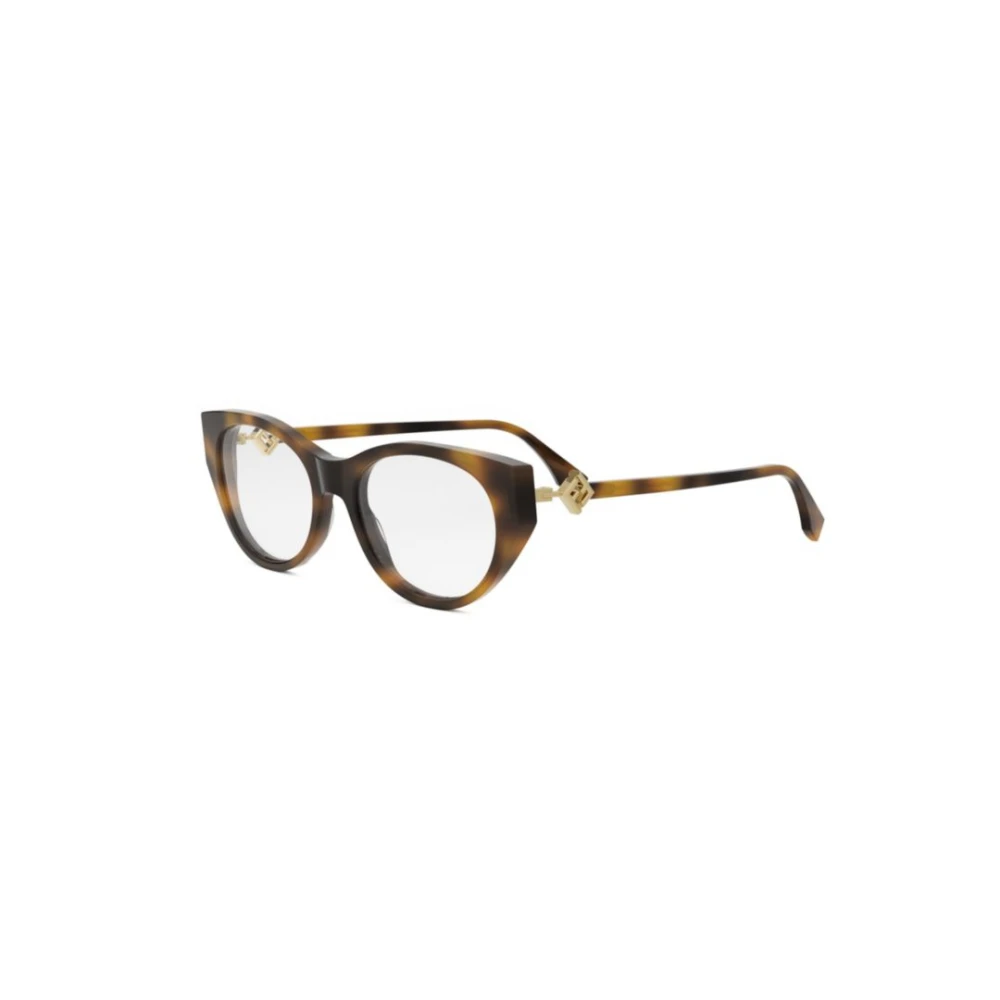 Fendi Women's Multicolor Glasses, 53 Mm, Ff Diamonds Havana Optical Frame